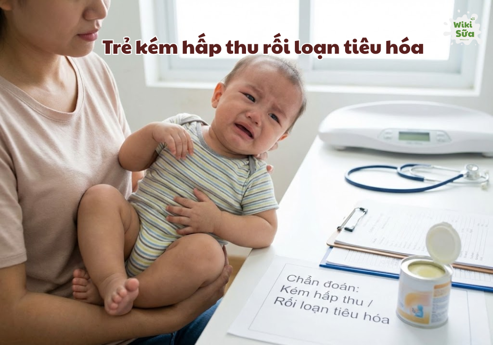 Trẻ kém hấp thu, yếu đường ruột 