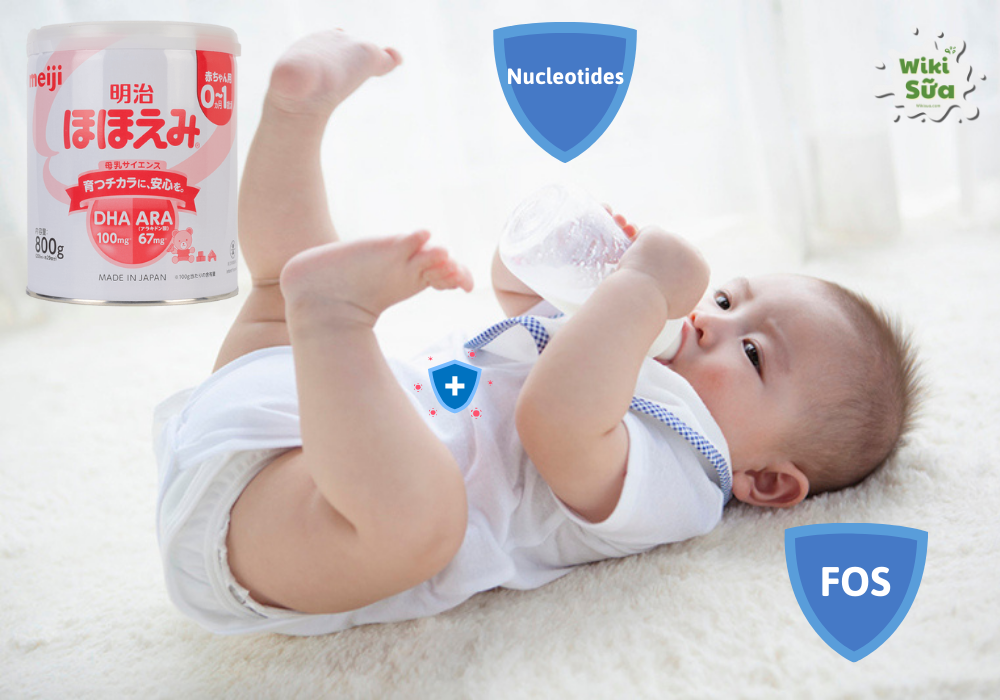 Sữa Meiji bột nội địa 0-1 hỗ trợ hệ tiêu hóa khỏe mạnh