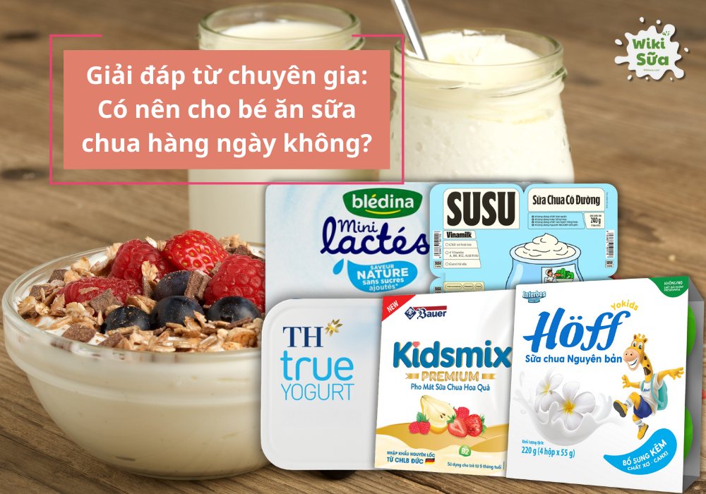 Chuyên gia giải đáp có nên cho bé ăn sữa chua hàng ngày không