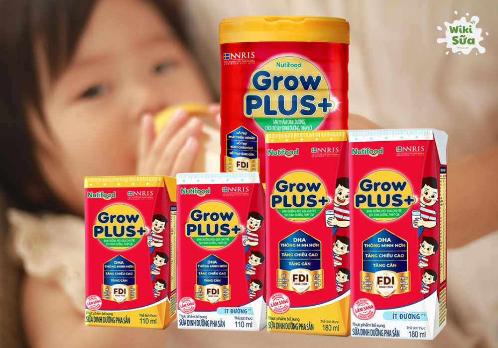 Sữa GrowPlus+ Đỏ cho trẻ suy dinh dưỡng, chậm tăng cân