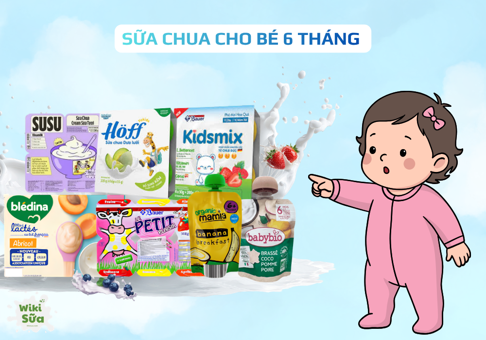 sữa chua cho bé 6 tháng