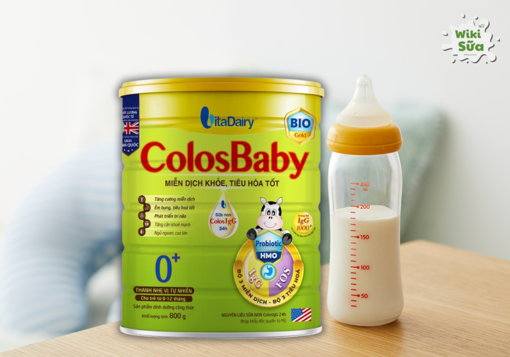Sữa chống táo bón cho trẻ sơ sinh Colosbaby Gold 0+