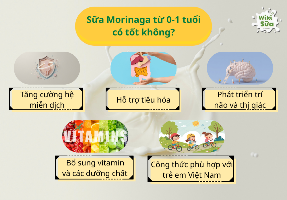 Đánh giá sữa Morinaga từ 0-1 tuổi có tốt không