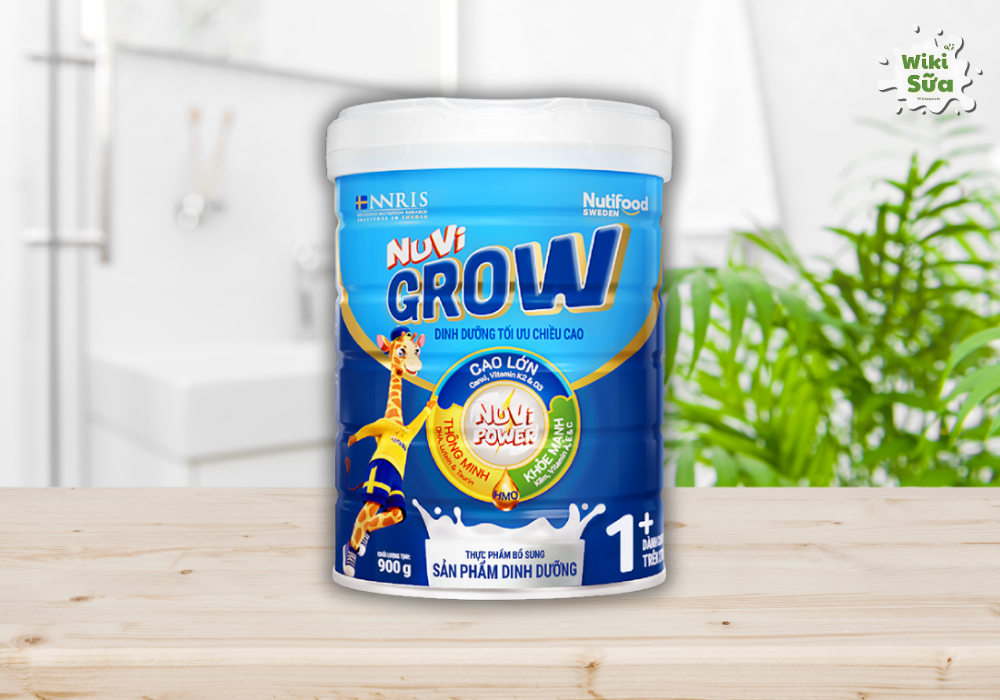Sữa bột Nutifood Nuvi Grow 1+ dành cho trẻ từ 1-6 tuổi