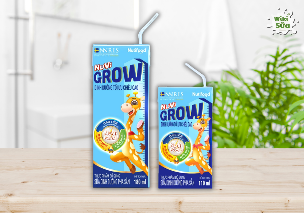 Sữa dinh dưỡng pha sẵn Nuvi Grow 1+ dành cho trẻ từ 1 tuổi trở lên