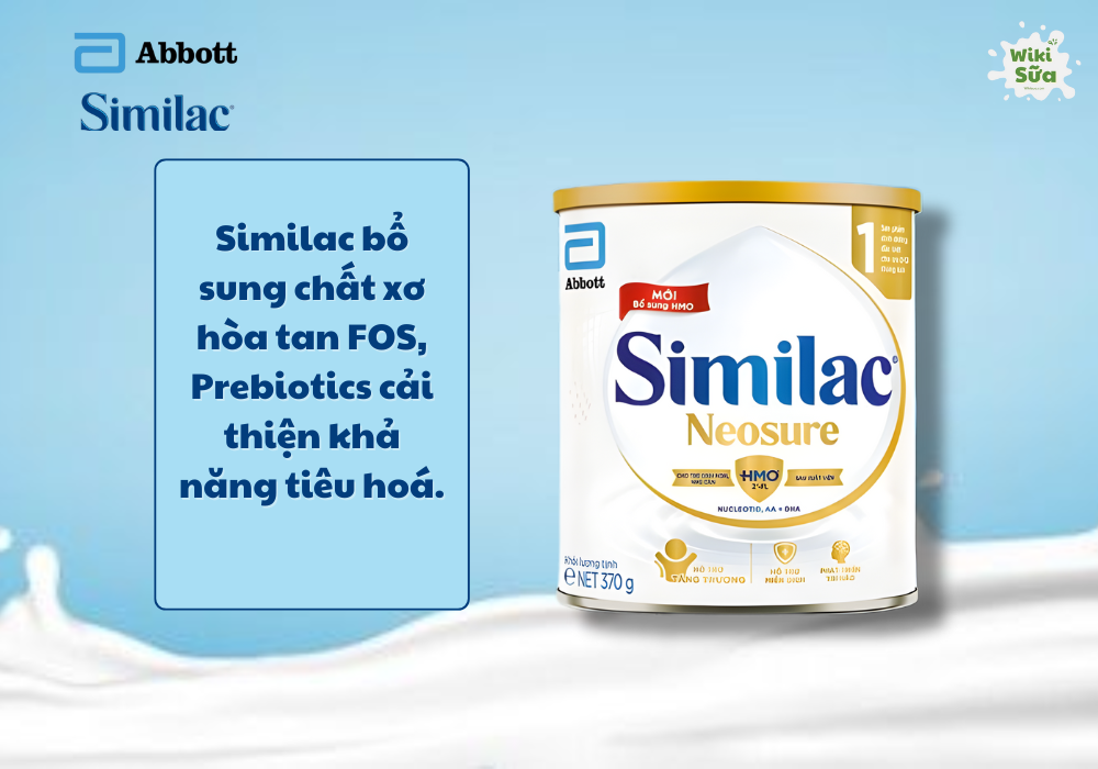 Sữa Similac hỗ trợ cải thiện tiêu hóa