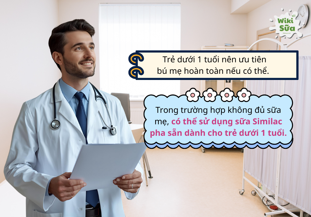 Lời khuyên của chuyên gia về việc dùng sữa Similac pha sẵn cho trẻ dưới 1 tuổi