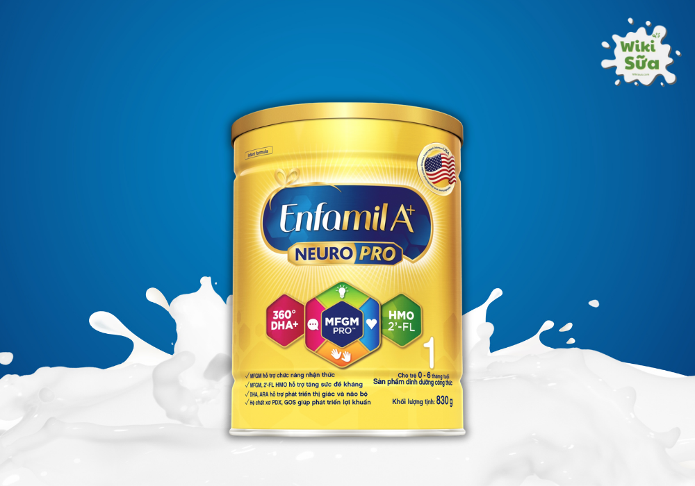 Sữa Enfamil A+ Neuropro số 1 cho trẻ 0-6 tháng