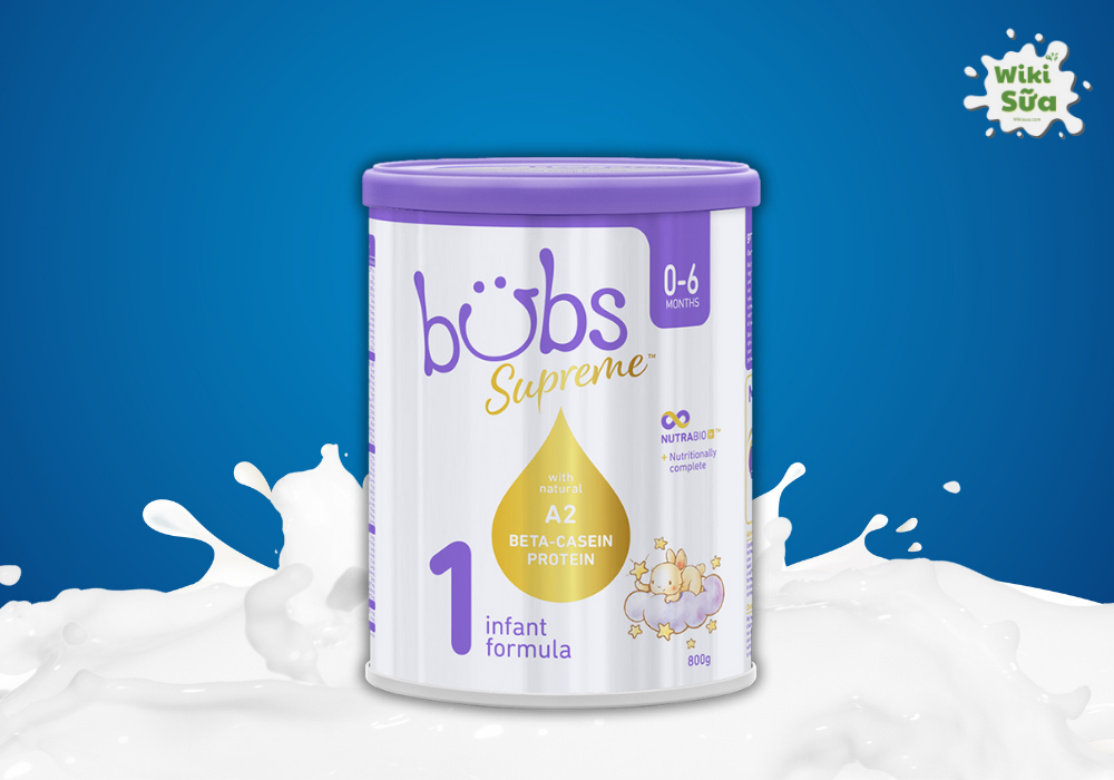 Sữa Bubs Supreme số 1 cho trẻ 0-6 tháng