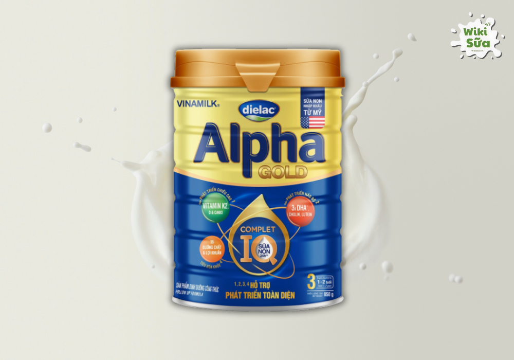Sữa Dielac Alpha Gold IQ 3 cho trẻ từ 1-2 tuổi