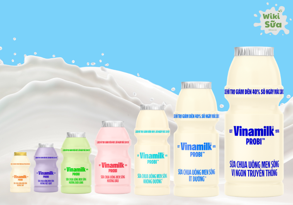 Các loại sữa chua uống Probi được ưa chuộng