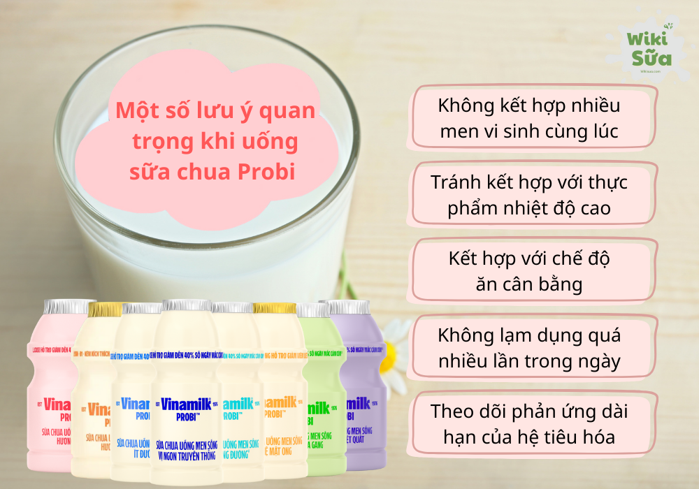 Một số lưu ý quan trọng khi uống sữa chua Probi để đảm bảo sức khỏe