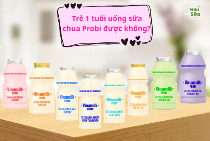 Tìm hiểu trẻ 1 tuổi uống sữa chua Probi được không