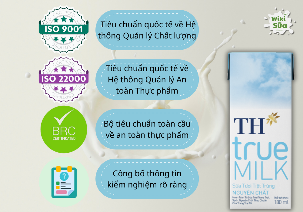 Độ an toàn sữa TH True Milk