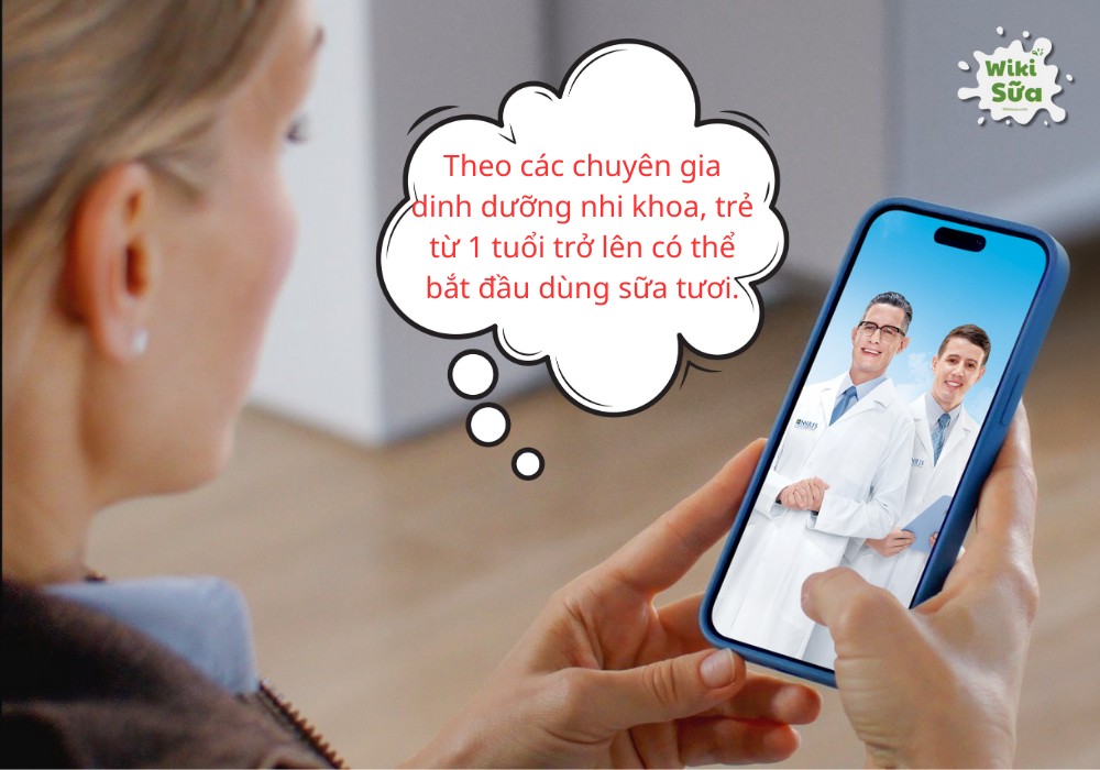 Tìm hiểu trẻ 1 tuổi uống sữa TH True Milk được không