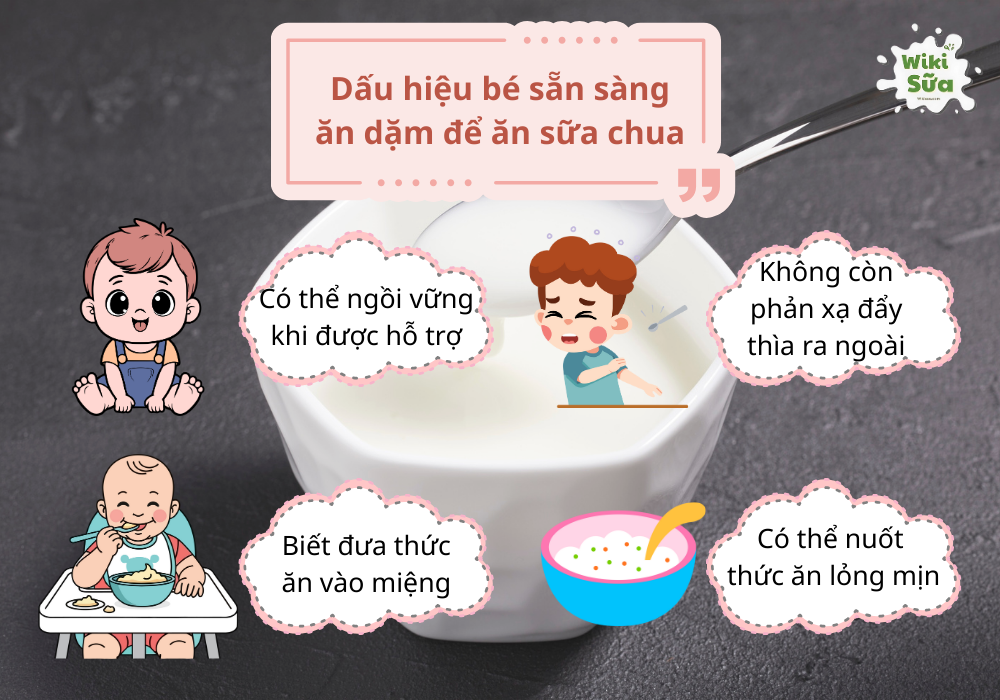 Dấu hiệu bé sẵn sàng ăn dặm