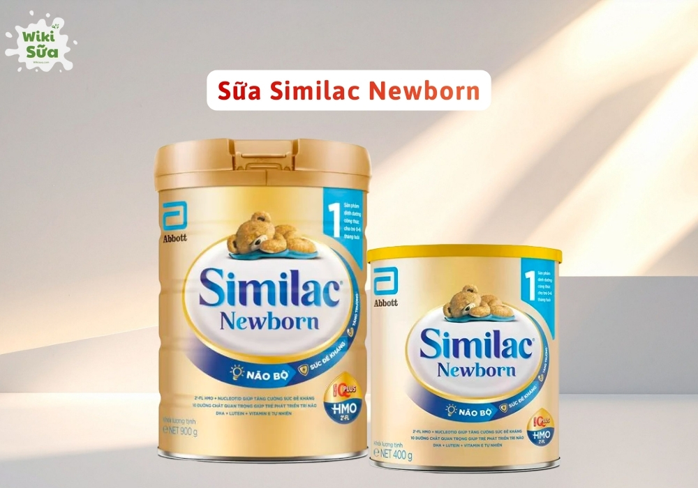 Similac Newborn dành cho trẻ sơ sinh trong giai đoạn 0–6 tháng, giúp bé khởi đầu khỏe mạnh, tiêu hóa êm dịu và phát triển toàn diện.