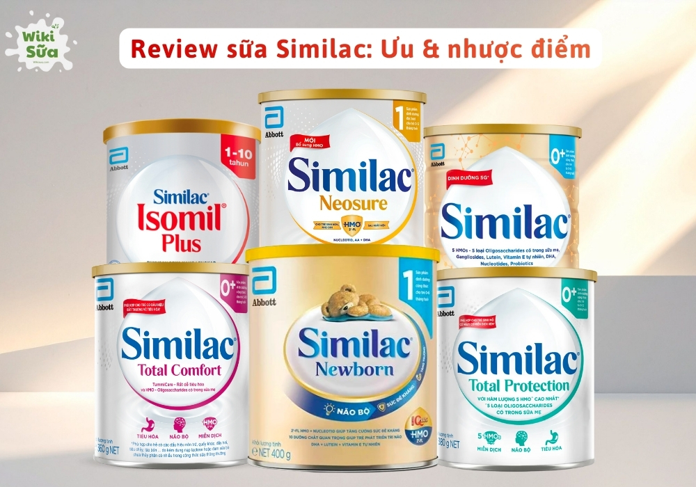 Review sữa Similac: Có mấy loại? Đánh giá ưu & nhược điểm các dòng sữa