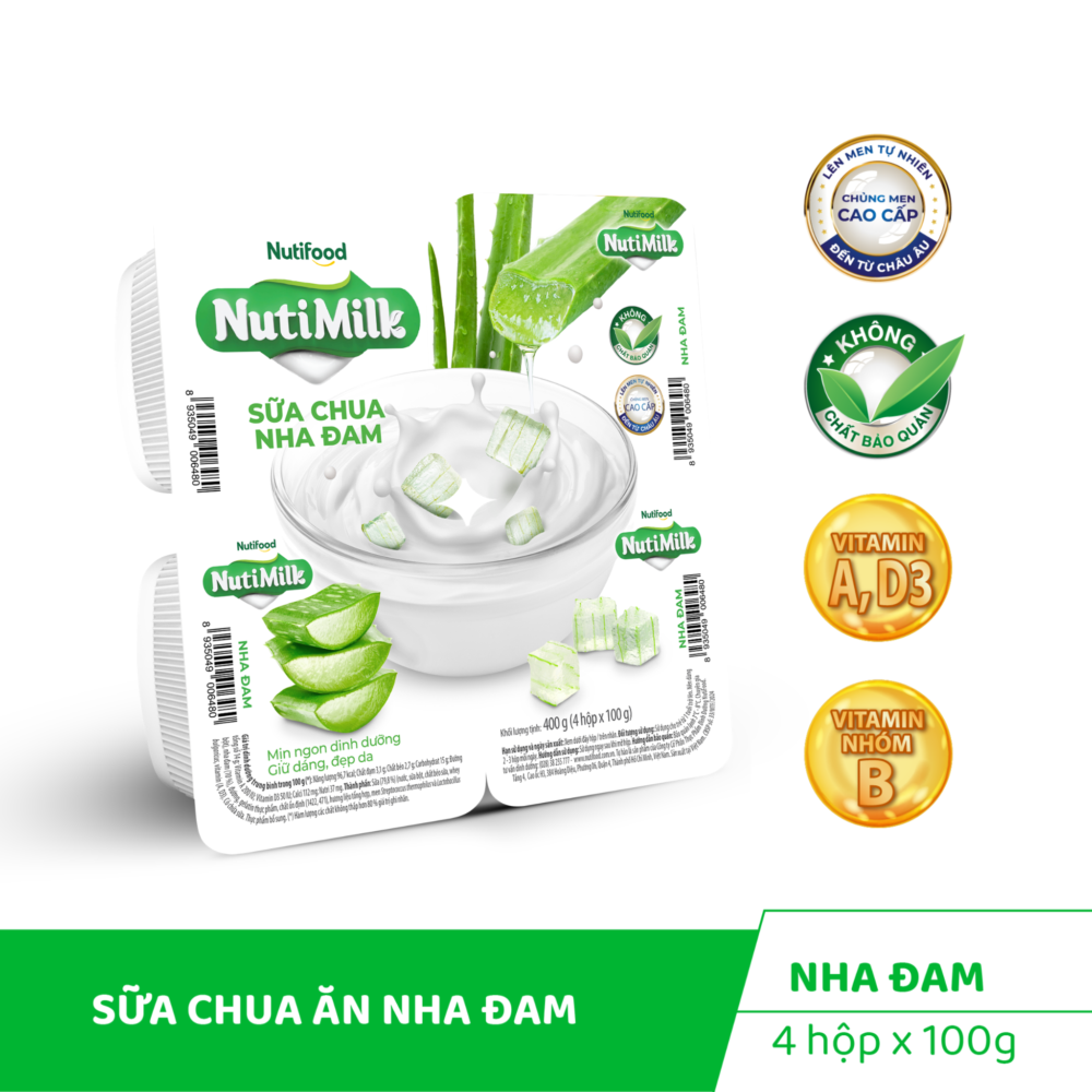Sữa chua nha đam NutiMilk – Hộp 100g
