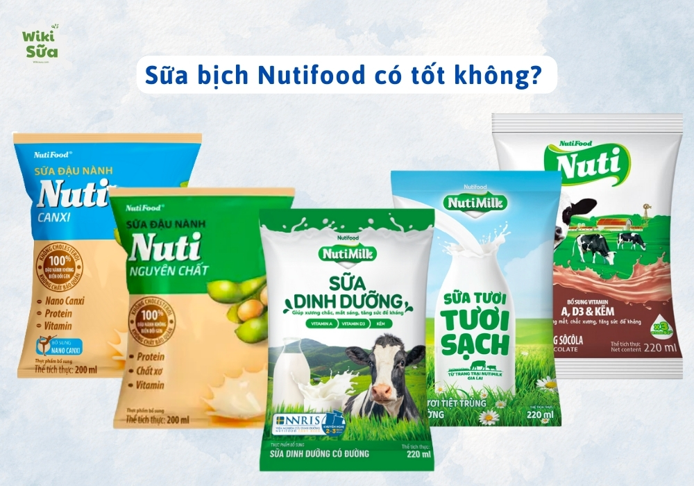 Sữa bịch Nutifood có tốt không? Đánh chi tiết về sữa bịch Nutifood