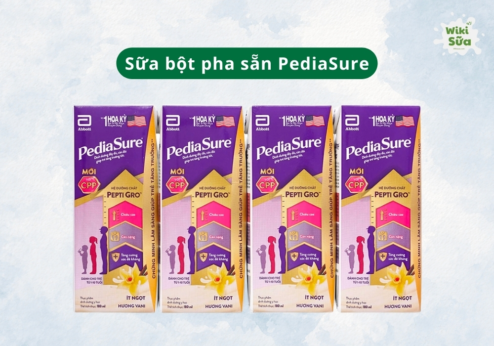 Sữa pha sẵn PediaSure hỗ trợ phát triển chiều cao, cân nặng và sức đề kháng cho trẻ từ 1-10 tuổi