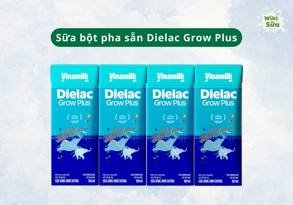 Sữa bột pha sẵn Dielac Grow Plus 1+ hỗ trợ tăng cân, chiều cao và phát triển toàn diện cho bé từ 1 tuổi