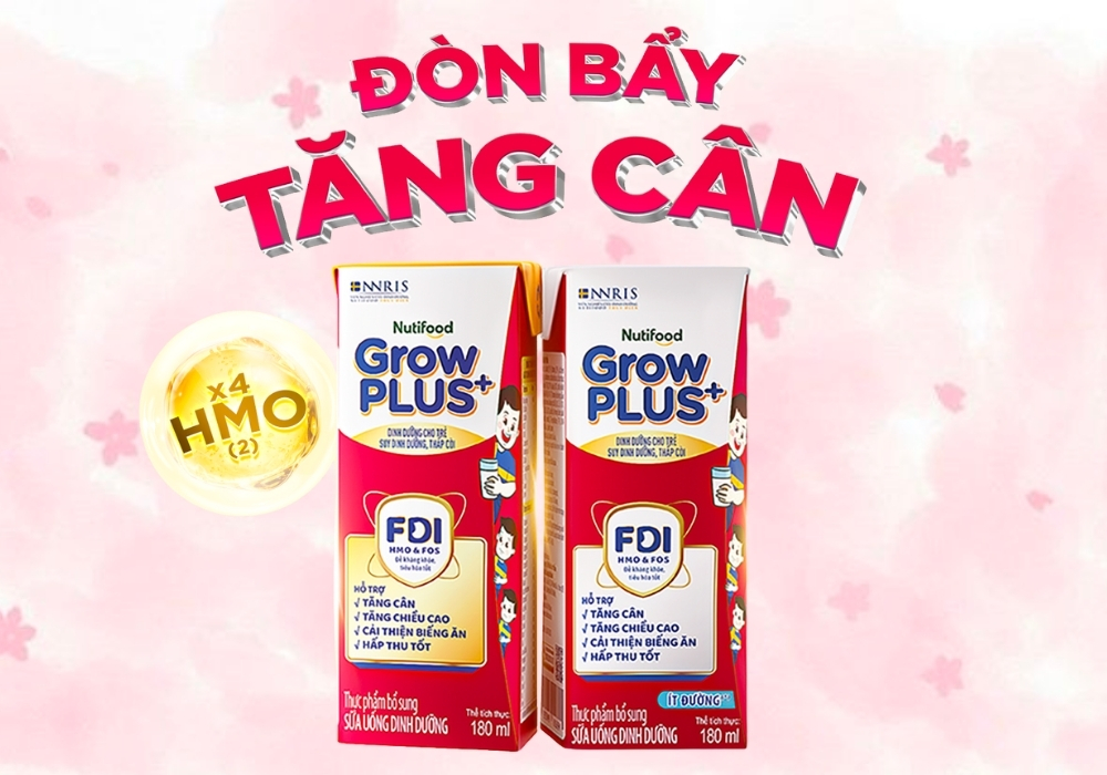 Sữa pha sẵn GrowPLUS+ Đỏ cho trẻ Suy Dinh Dưỡng