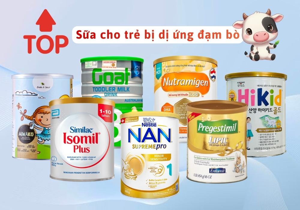 Sữa cho trẻ sơ sinh dị ứng đạm bò dễ uống, dễ tiêu hoá giúp phát triển trí não