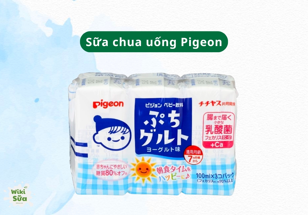 Sữa chua uống Pigeon là lựa chọn lý tưởng cho bé 1 tuổi giúp hỗ trợ tiêu hóa và tăng cường miễn dịch