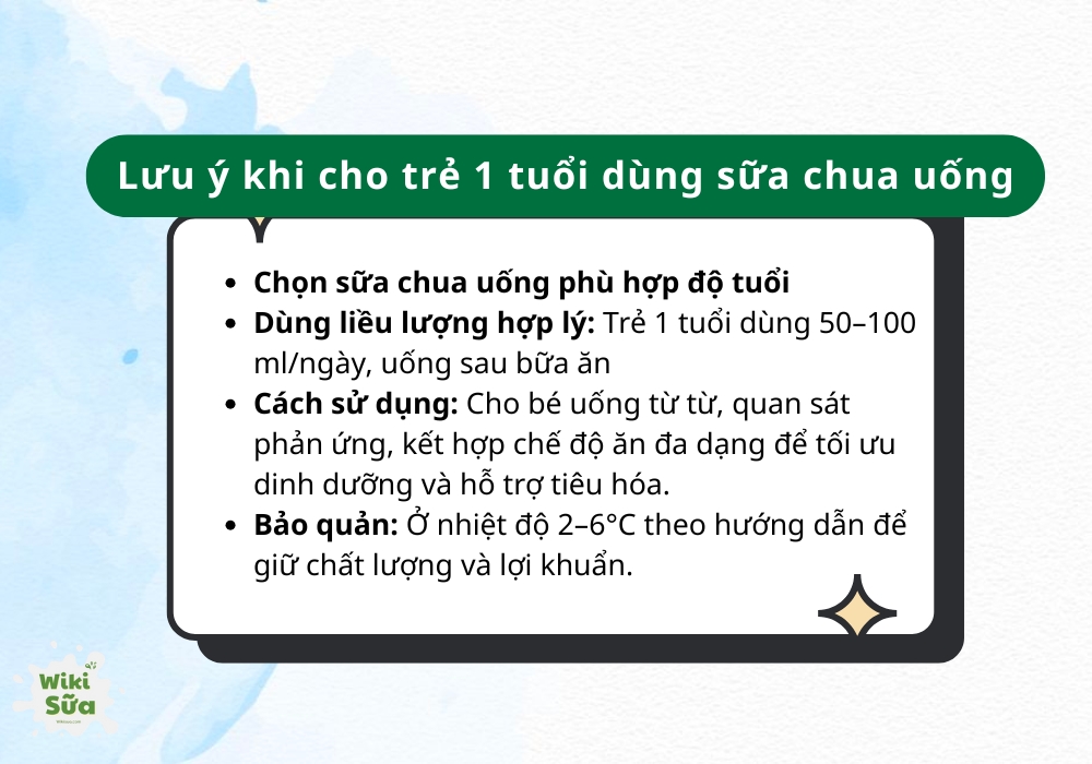 Cho bé 1 tuổi dùng sữa chua uống đúng cách giúp tiêu hóa khỏe mạnh và tăng cường đề kháng mỗi ngày
