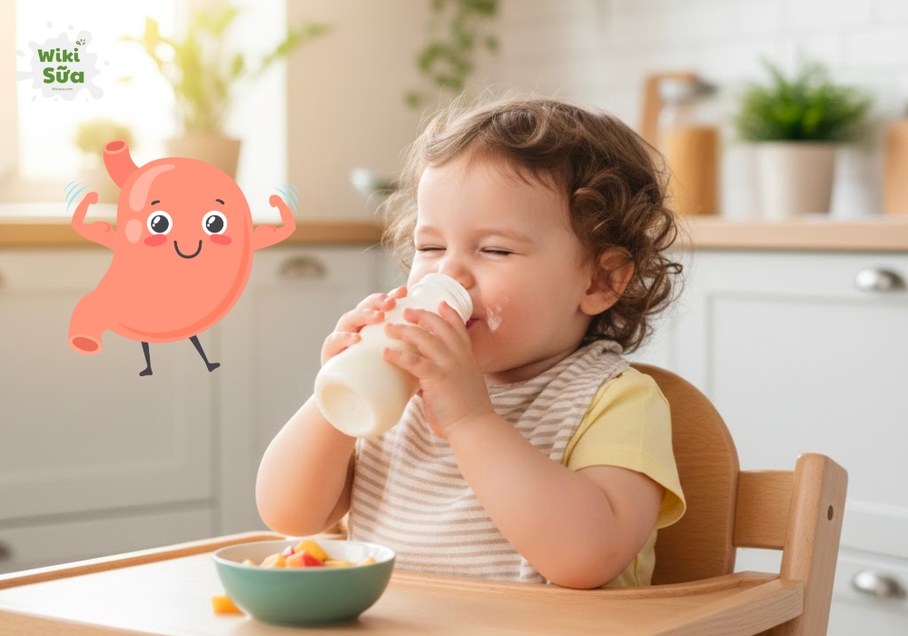 Sữa chua uống là nguồn cung cấp các dưỡng chất này, góp phần hỗ trợ miễn dịch và tăng cường sức khỏe cho bé.