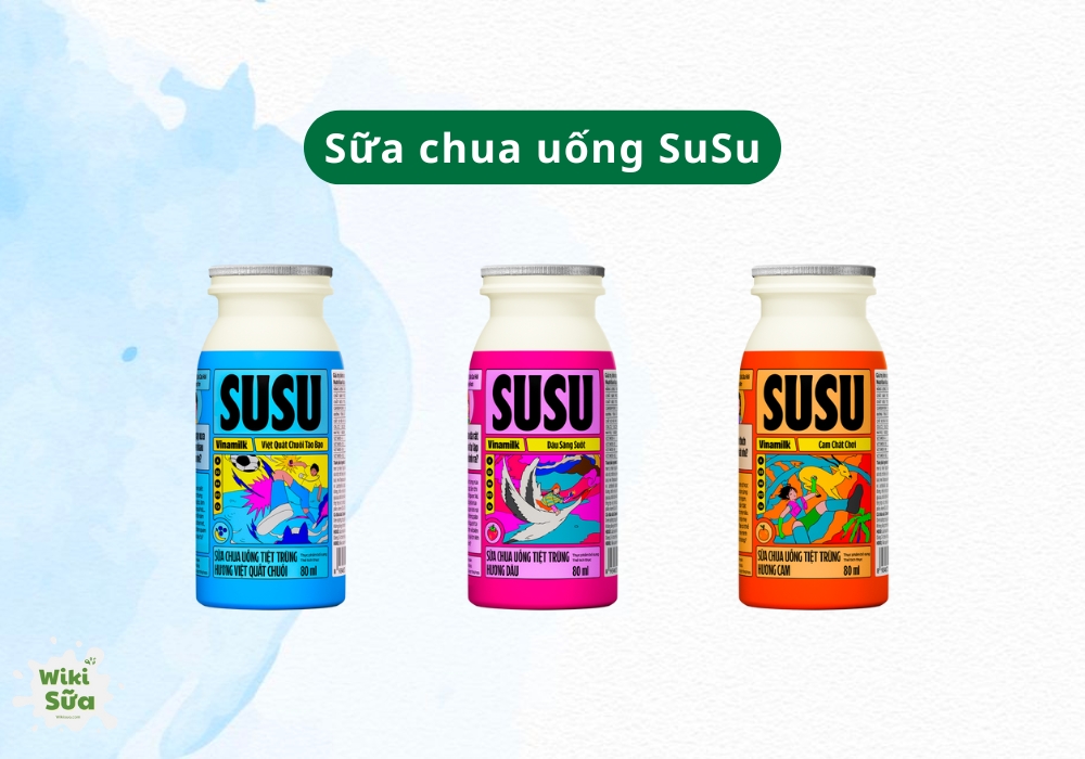 Sữa chua uống SuSu phù hợp cho bé từ 1 tuổi trở lên, khi hệ tiêu hóa đã phát triển