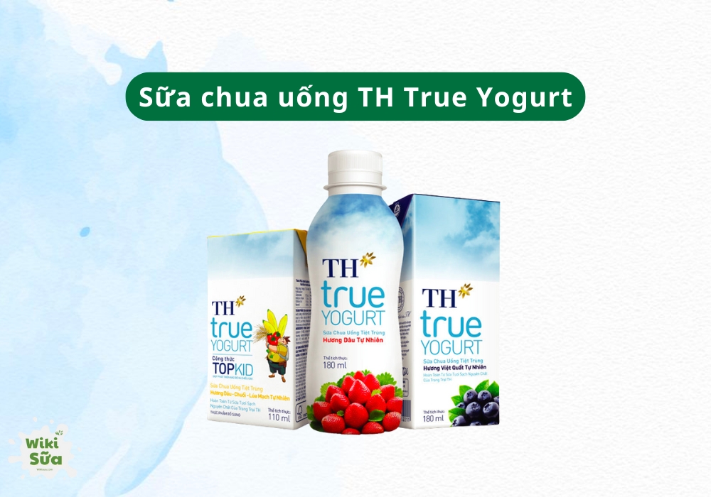 Sữa chua uống TH True Milk là lựa chọn dinh dưỡng tiện lợi, giúp bé bổ sung lợi khuẩn mỗi ngày, hỗ trợ tiêu hóa và phát triển toàn diện.