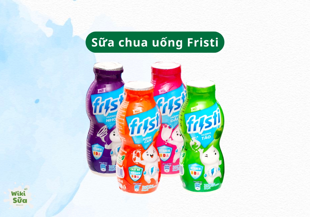 Sữa chua uống Fristi bổ sung vitamin, tăng đề kháng cho bé 1 tuổi.