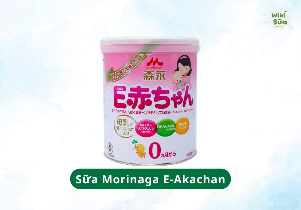 Sữa Morinaga E-Akachan dành cho trẻ sinh thiếu tháng với công thức dễ hấp thu, đáp ứng nhu cầu dinh dưỡng đặc biệt.