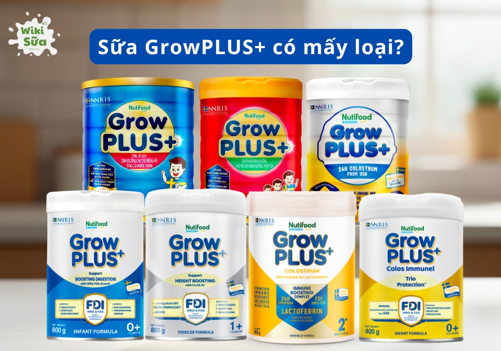 Sữa GrowPLUS+ có mấy loại? Công dụng của từng dòng sữa GrowPLUS+?
