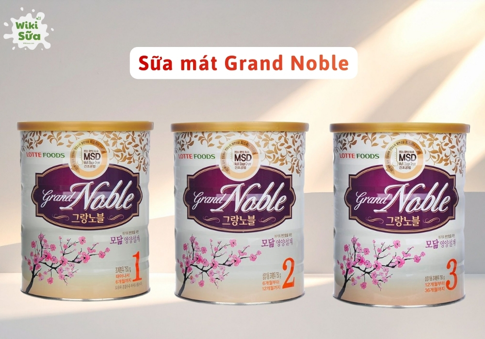 Sữa Grand Noble Hàn Quốc là dòng sản phẩm dành riêng cho bé trong giai đoạn từ 0 đến 1 tuổi có hệ tiêu hóa kém, dễ táo bón.