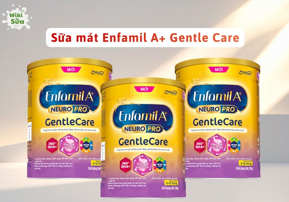 Enfamil A+ Gentle Care phù hợp cho cha mẹ muốn bé tiêu hóa tốt, ít táo bón, đồng thời phát triển cân nặng, trí não và sức đề kháng