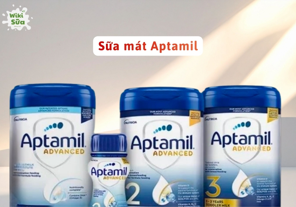 Sữa Aptamil chứa hệ chất xơ GOS/FOS và lợi khuẩn Synbiotic và không chứa dầu cọ, giúp “sữa mát”, dễ tiêu hóa, giảm nguy cơ táo bón