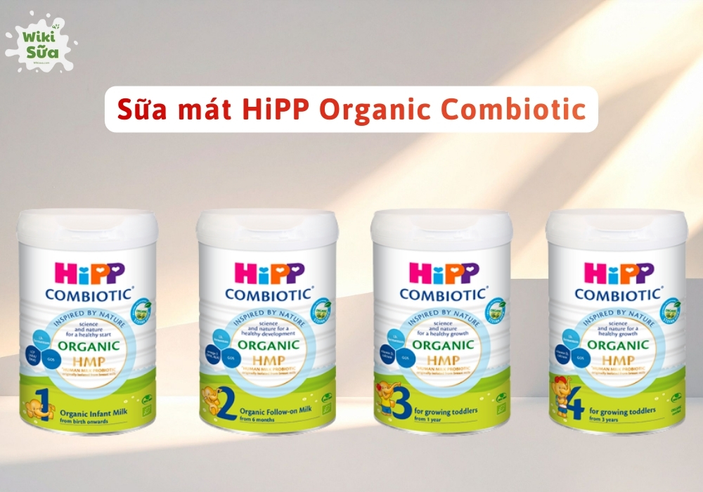 Sữa HiPP Organic Combiotic dành cho những bé dễ táo bón, tiêu hóa kém, giúp bé tiêu hóa khỏe, tăng cân đều, phát triển trí não và thể chất toàn diện