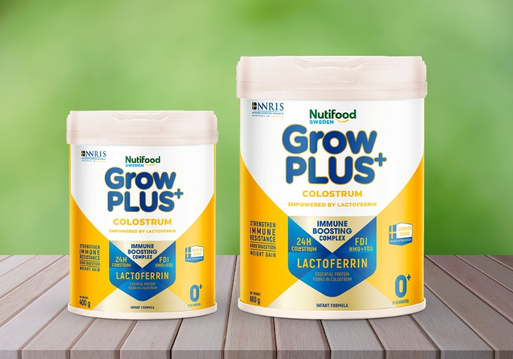 Nutifood GrowPLUS+ Colostrum Lactoferrin là lựa chọn tối ưu giúp tăng đề kháng, bảo vệ sức khỏe tiêu hóa và hỗ trợ phát triển toàn diện cho trẻ.