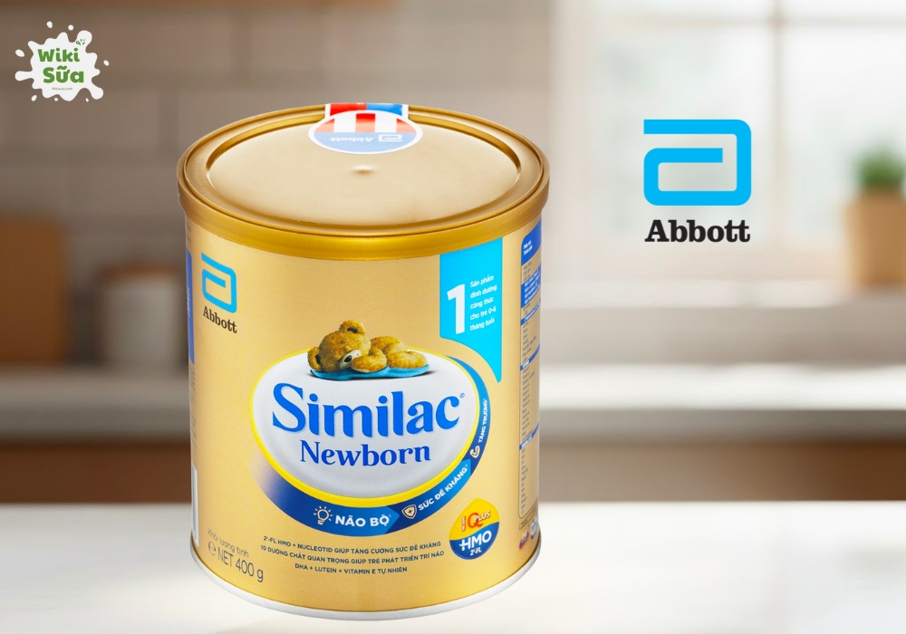 Similac Newborn cho trẻ sơ sinh với IQ Plus, HMO, FOS và Nucleotides, hỗ trợ phát triển não bộ, thị giác, miễn dịch và tiêu hóa