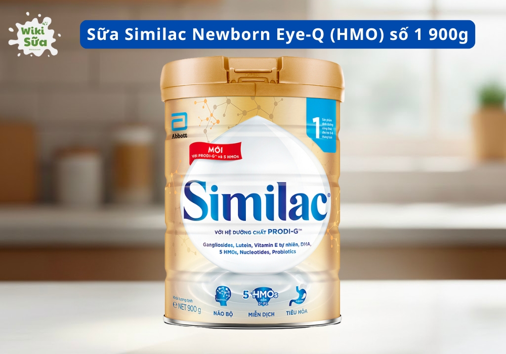Sữa Similac Newborn Eye-Q (HMO) số 1 900g (0 - 6 tháng) được đánh giá cao nhờ công thức dinh dưỡng khoa học hỗ trợ phát triển toàn diện