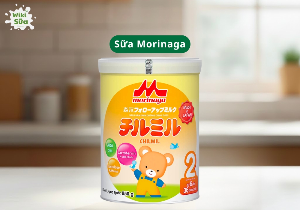 Sữa tăng đề kháng Morinaga Chilmil bổ sung Lactoferrin và dưỡng chất thiết yếu giúp bé tiêu hóa tốt và tăng sức đề kháng