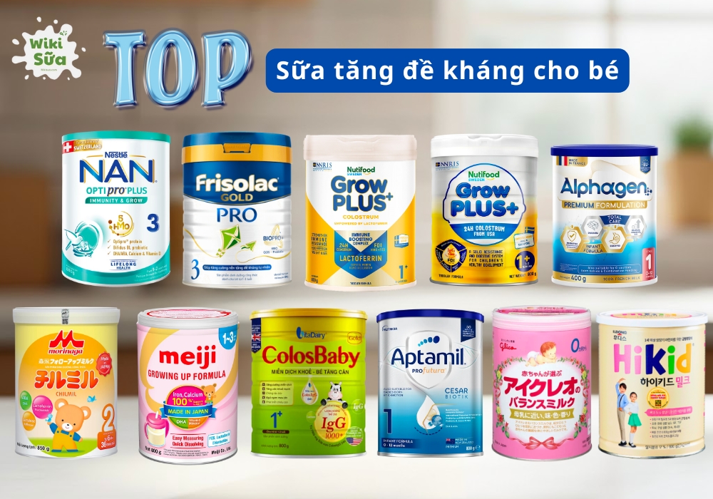 Top 10+ sữa tăng sức đề kháng, miễn dịch cho bé được đánh giá cao