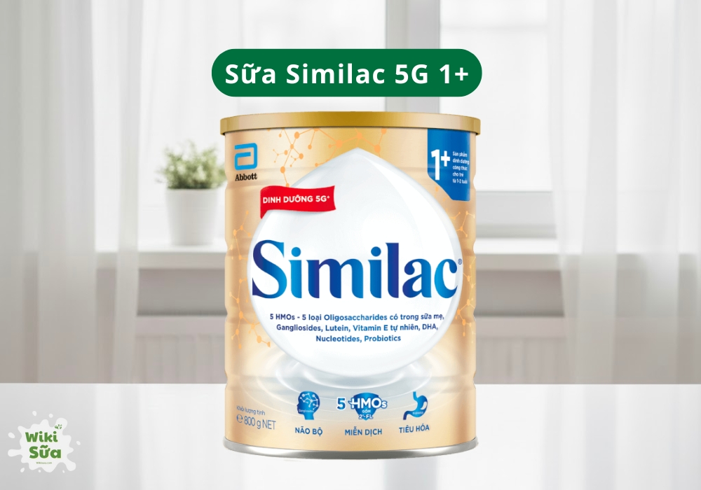 Sữa Similac 5G 1+tốt cho trẻ trên 1 –2 tuổi gặp tình trạng tăng trưởng chậm, biếng ăn, nhẹ cân hoặc suy dinh dưỡng.