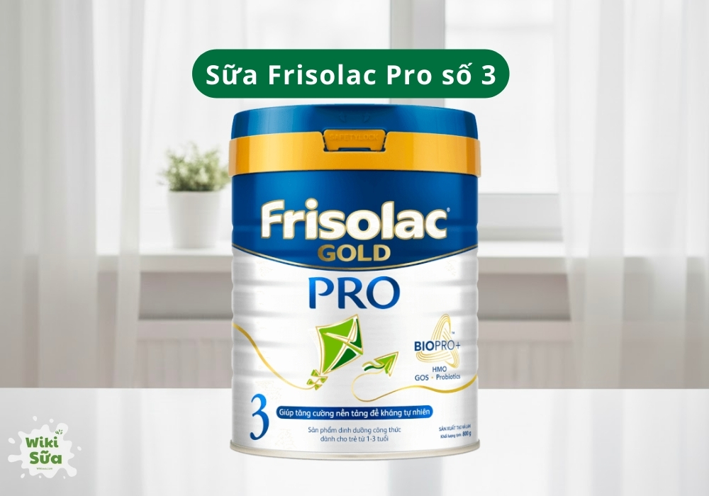 Frisolac Pro số 3 là lựa chọn lý tưởng cho mẹ muốn tìm sữa tốt cho bé trên 1 tuổi.