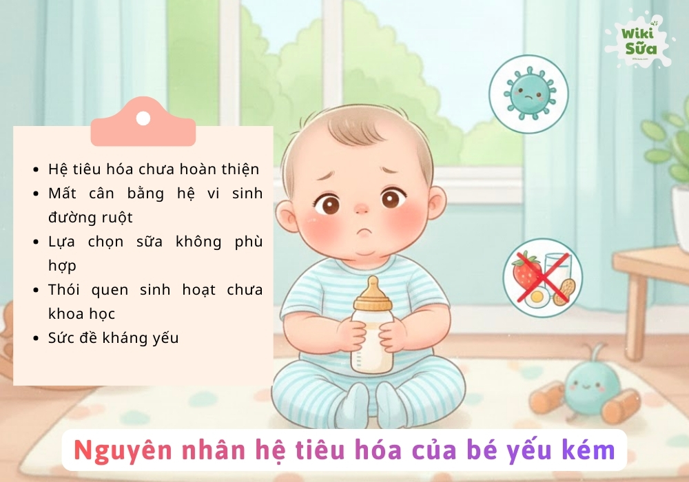 Việc chọn đúng loại sữa phù hợp độ tuổi và tình trạng tiêu hóa của bé là rất quan trọng