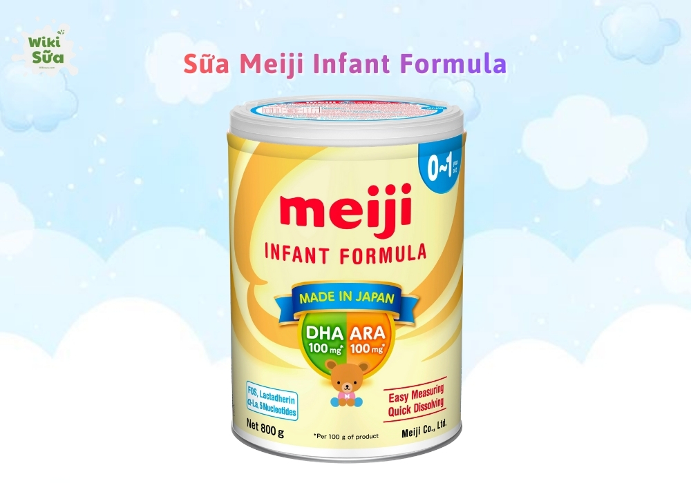 Sữa mát Meiji Infant Formula giúp trẻ tiêu hoá dễ dàng và chống táo bón.