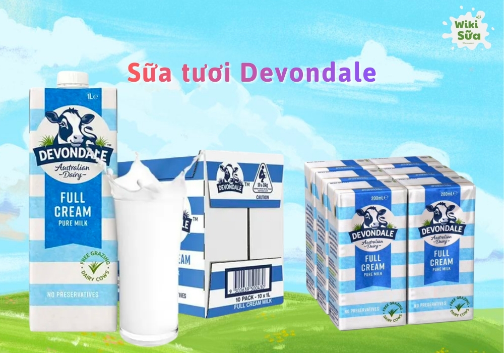 Sữa tươi Devondale cho bé từ 1 tuổi hỗ trợ tiêu hóa và tăng trưởng tốt
